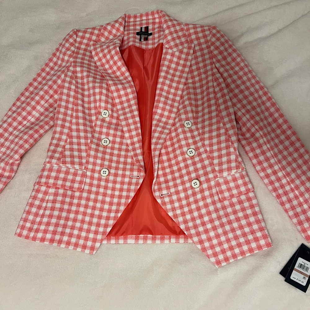 COPY - NWT Tommy Hilfiger Gingham Double Breasted Women’s Blazer